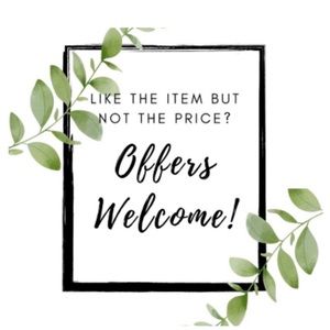 Like the item but not the price? Make me a reasonable offer!